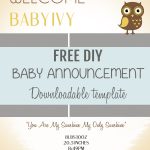 001 Free Birth Announcements Templates Template Ideas ~ Ulyssesroom   Free Birth Announcements Printable