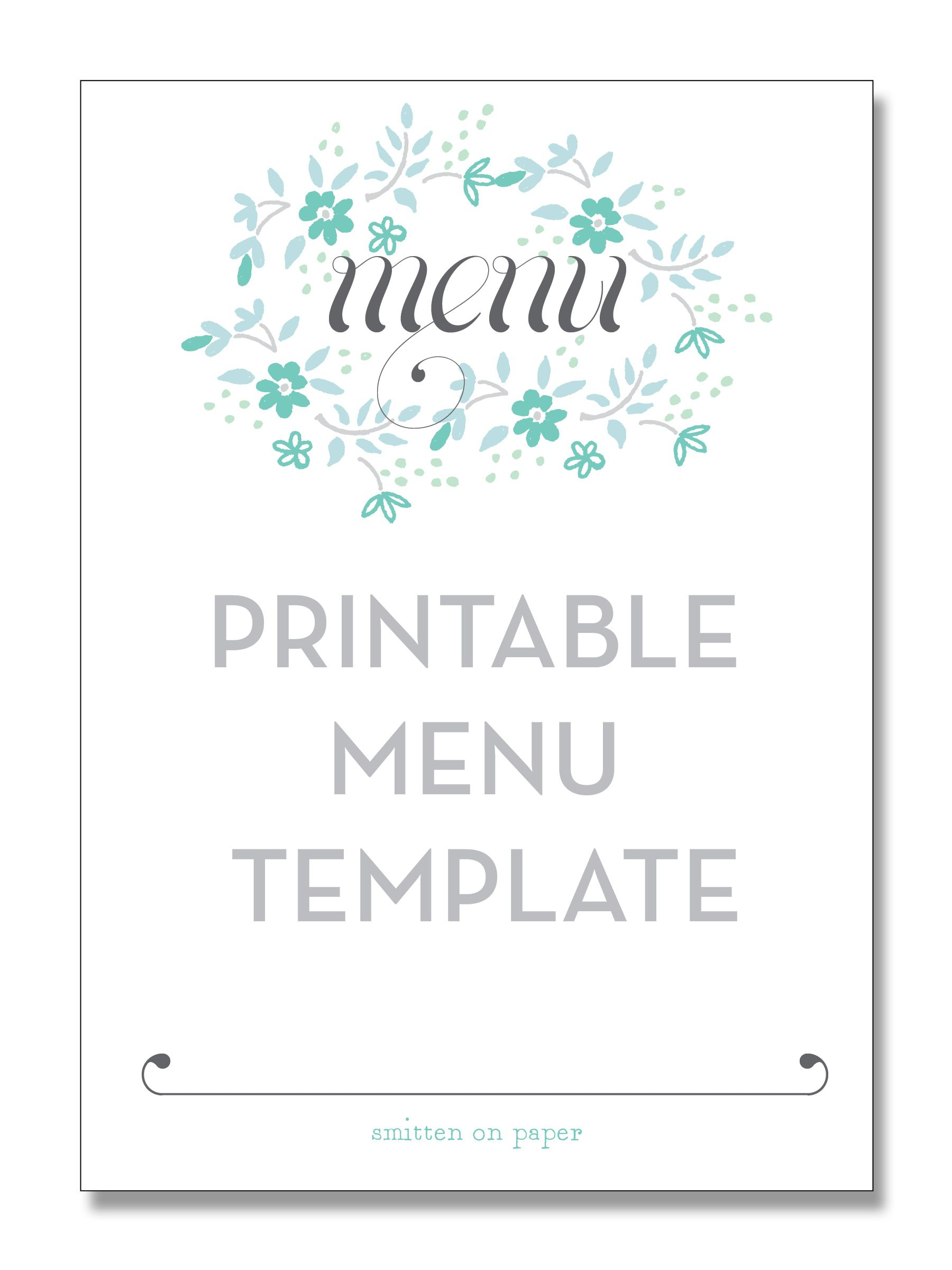 001 Template Ideas Free Printable Menu Templates ~ Ulyssesroom - Free Printable Menu