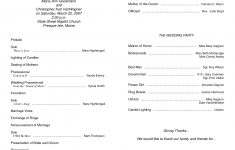 002 Church Wedding Program Template Pic Photo Ceremony Kepbrf - Free Printable Catholic Mass Book