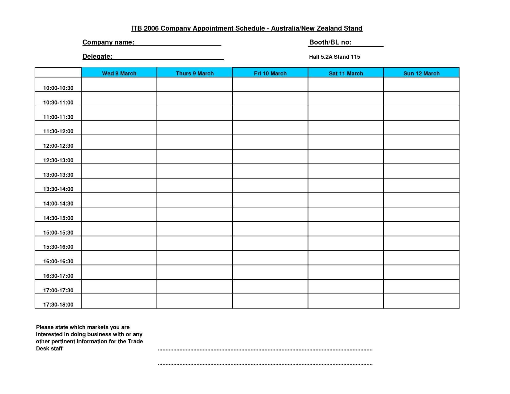 002 Daily Appointment Calendar Printable Best Of Free Weekly - Appointment Book Template Free Printable