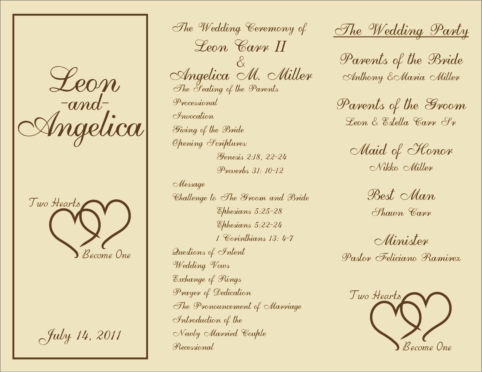 003 Wedding Program Free Template ~ Ulyssesroom - Free Printable Wedding Program Templates Word