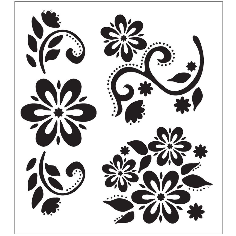 004 Stencil Templates For Painting Folkart Stencils 64 1000 Template - Free Printable Flower Stencils