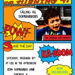 005 Template Ideas Superhero Birthday Invitations Templates   Free Printable Superhero Birthday Invitation Templates