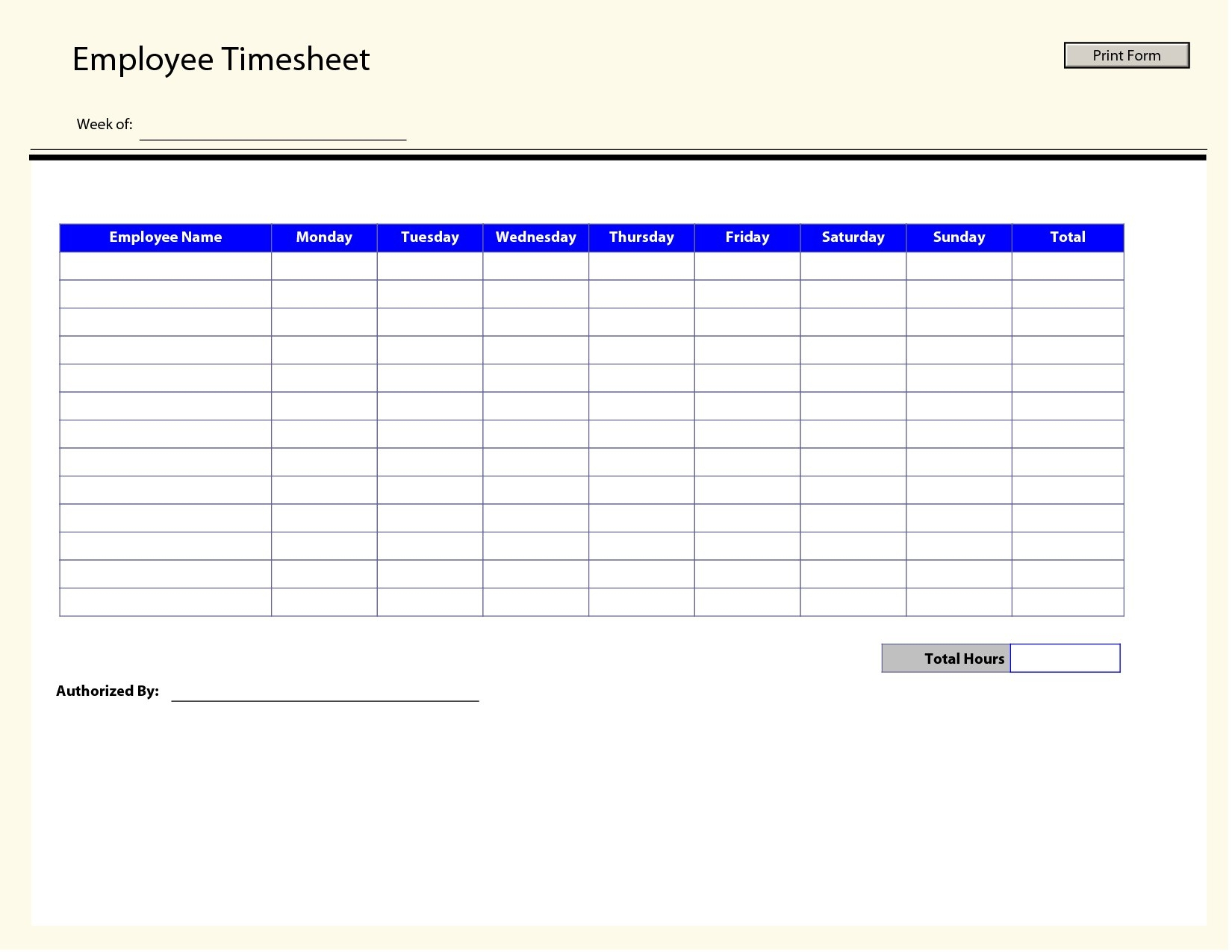 009 Free Printable Monthly Timesheet Template Time Sheets Employee - Monthly Timesheet Template Free Printable