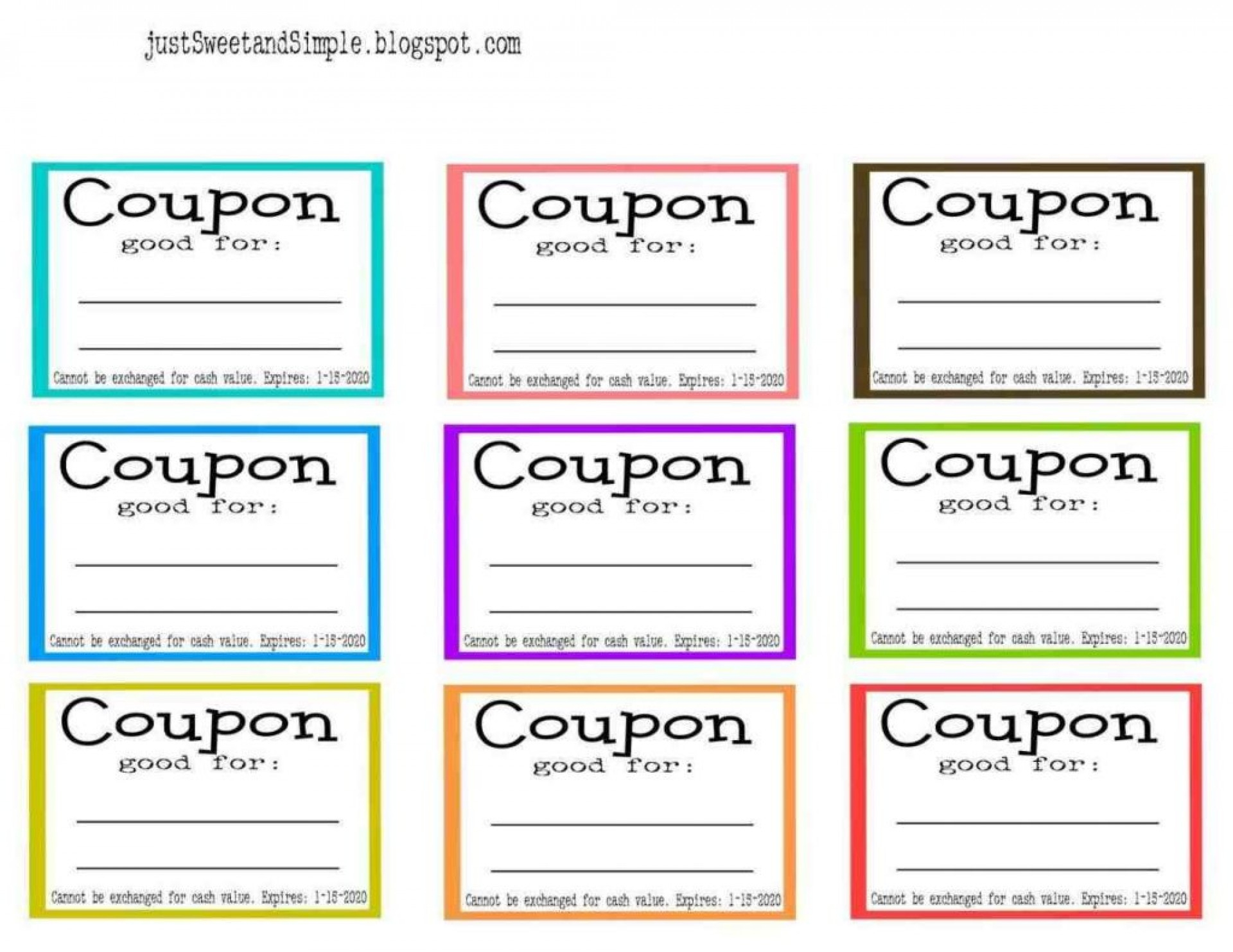 Create Your Own Coupon Free Printable Free Printable