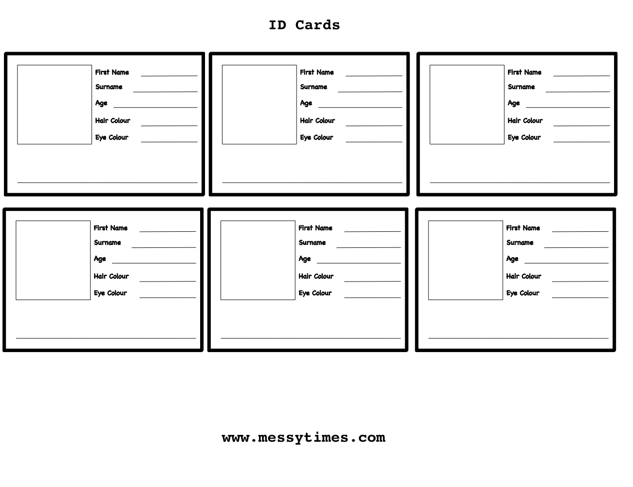 010 Template Ideas Free Printable Id Cards Templates Image Gallery - Free Printable Id Cards Templates