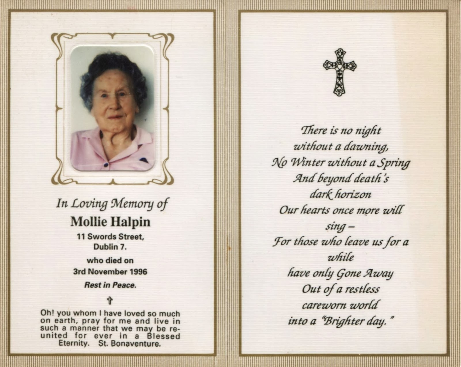 011 Free Printable Funeral Prayer Card Template Memorial Cards Of On - Free Printable Funeral Prayer Card Template