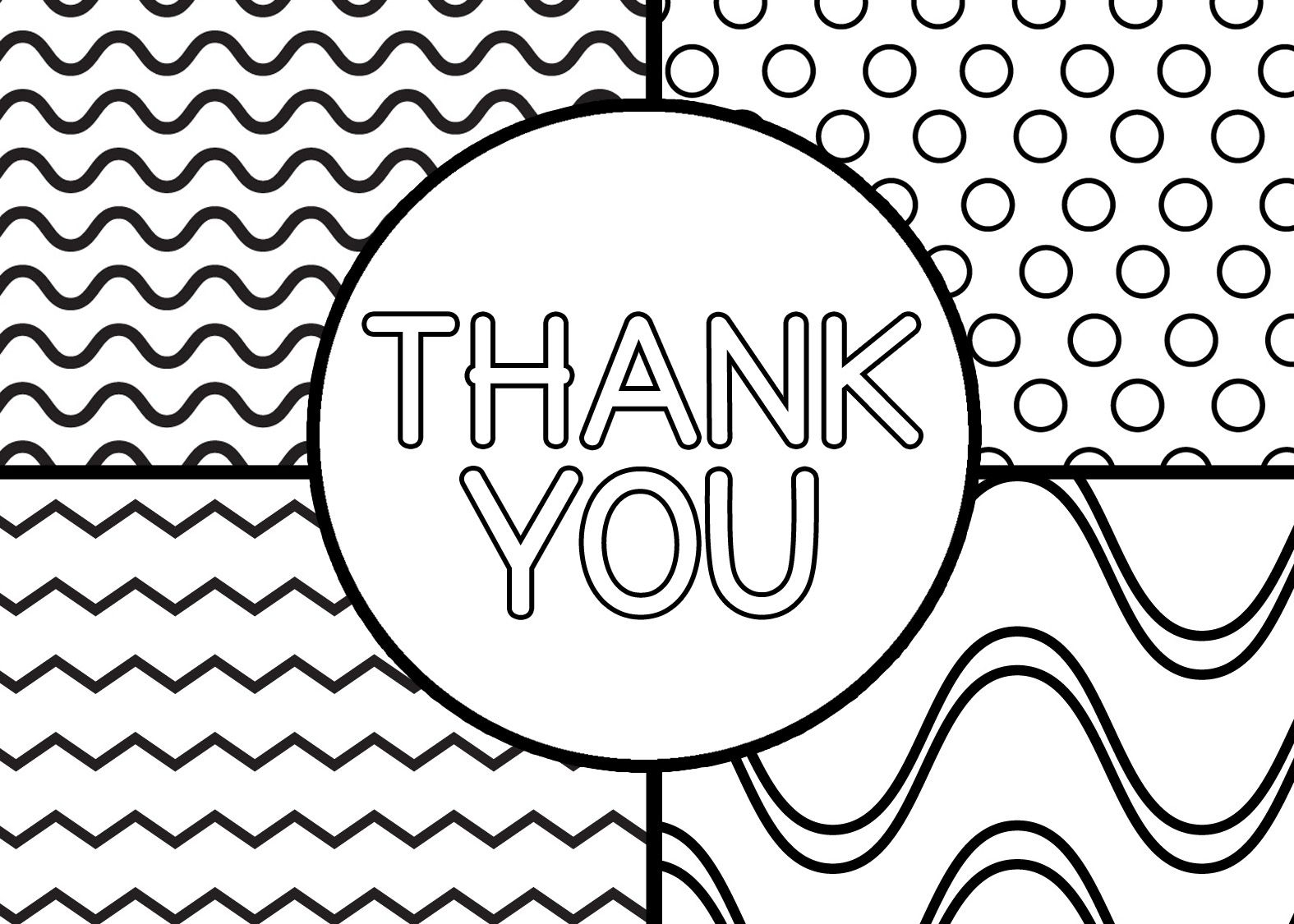 012 Printable Thank You Card Templates Template ~ Ulyssesroom - Free Printable Thank You Cards Black And White