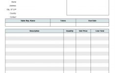 013 Blank Invoice Forms Printable Template Excel Receipt Pdf Html - Free Printable Invoice Forms