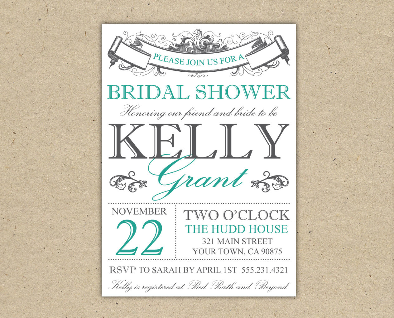 013 Free Bridal Shower Invitation Templates Printable Invitations - Free Printable Bridal Shower Invitations Templates