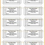 019 Free Printable Raffle Tickets P Template ~ Ulyssesroom   Free Printable Diaper Raffle Ticket Template