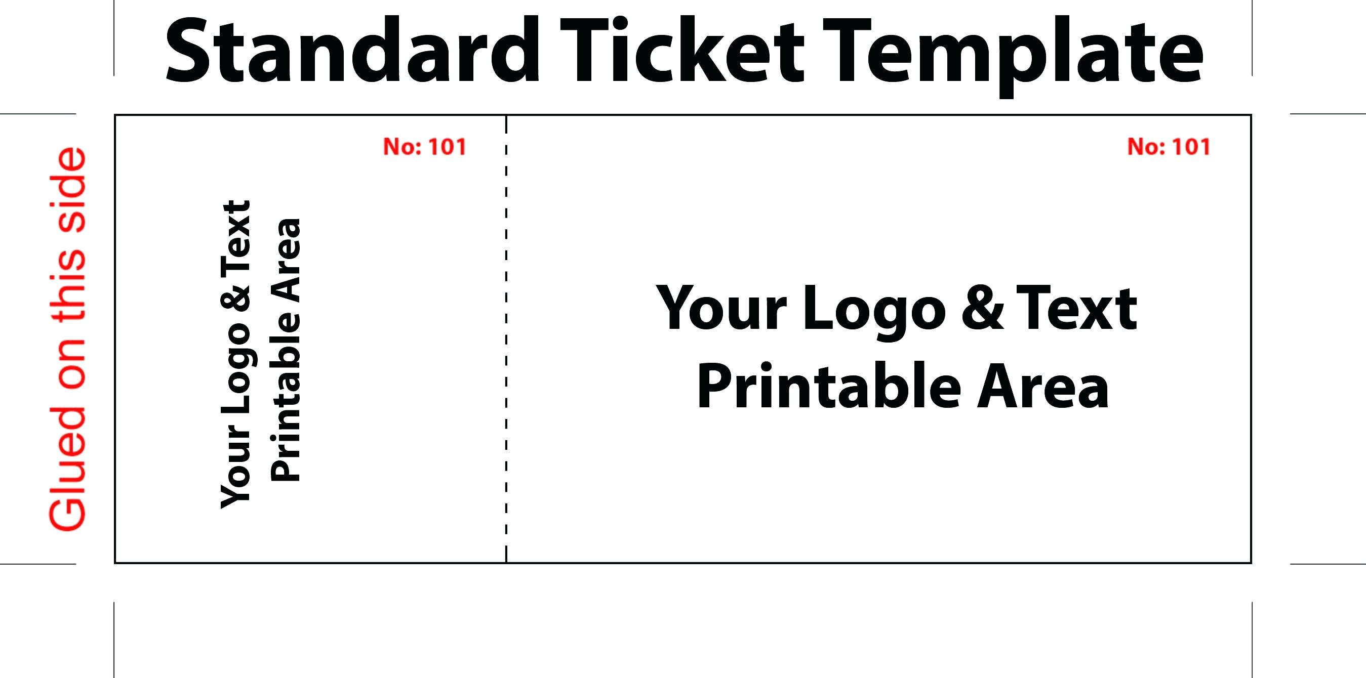 Free Printable Raffle Tickets With Stubs Free Printable