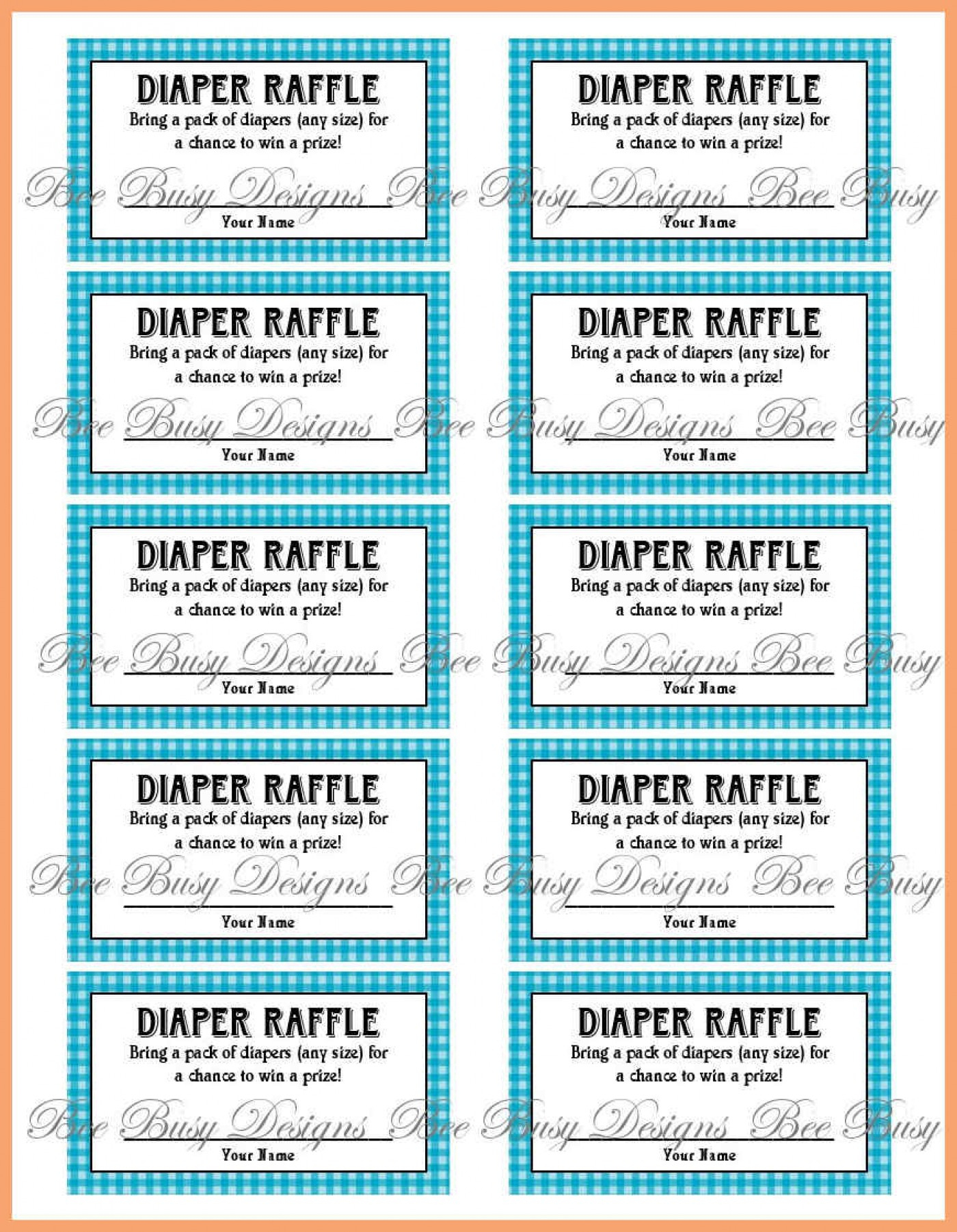 023 Free Printable Baby Shower Raffles Template Il Fullxfull 584S - Free Printable Baby Shower Diaper Raffle Tickets