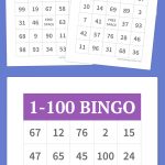 1 100 Bingo | Party Games   Free Printable Bingo Cards 1 100