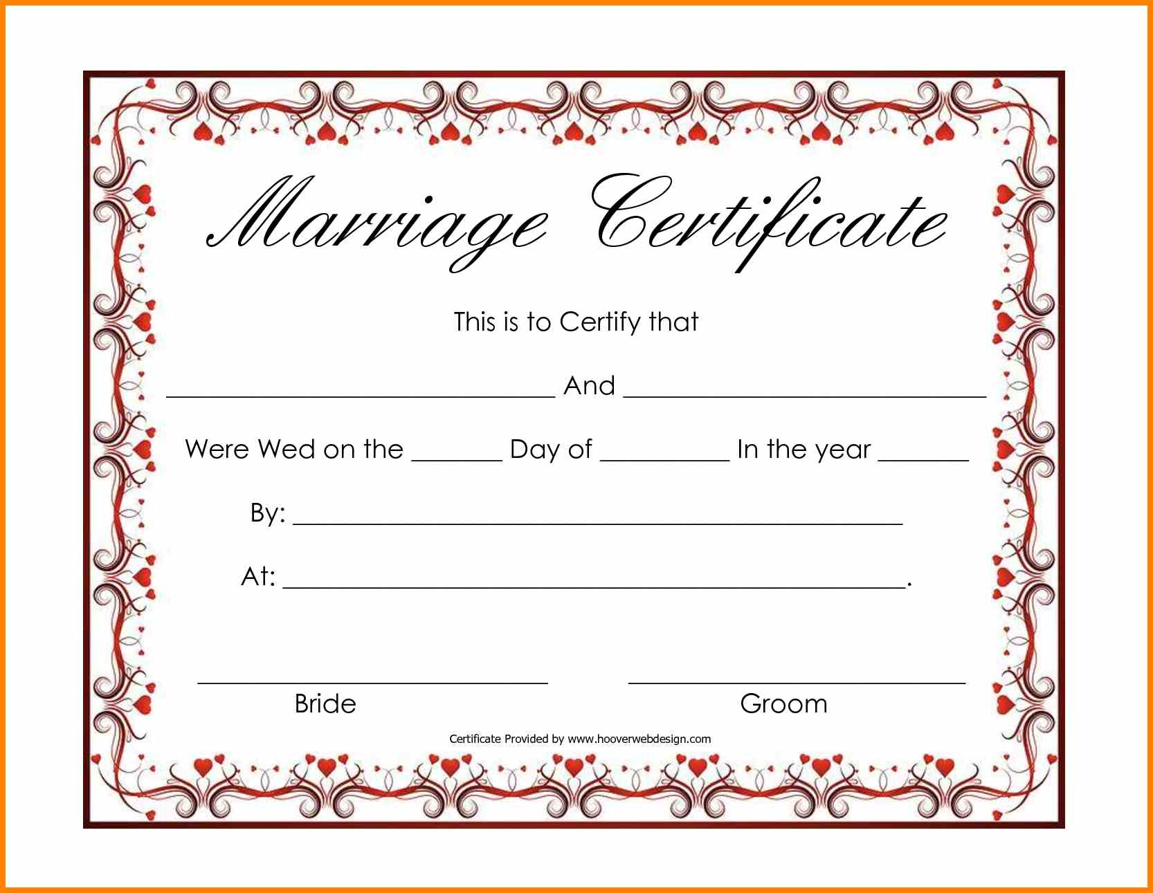 10+ Fake Marriage Certificate Printable | Lbl Home Defense Products - Fake Marriage Certificate Printable Free