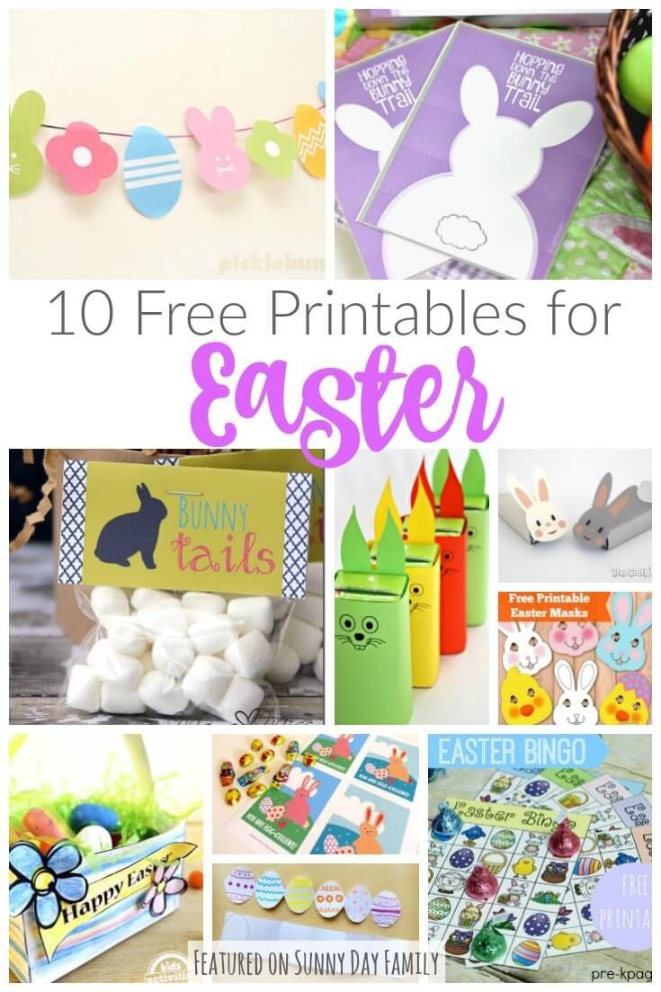 10 Free Printables For Easter: Decorations, Treats, &amp;amp; Games - Free Printable Easter Decorations