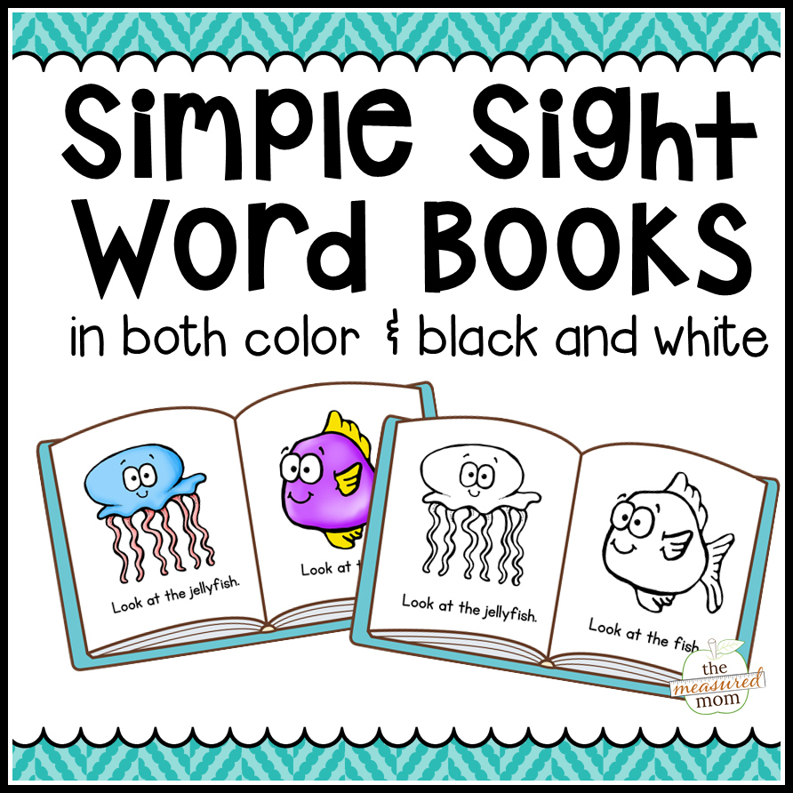 104 Simple Sight Word Books In Color &amp;amp; B/w - The Measured Mom - Free Printable Story Books For Kindergarten