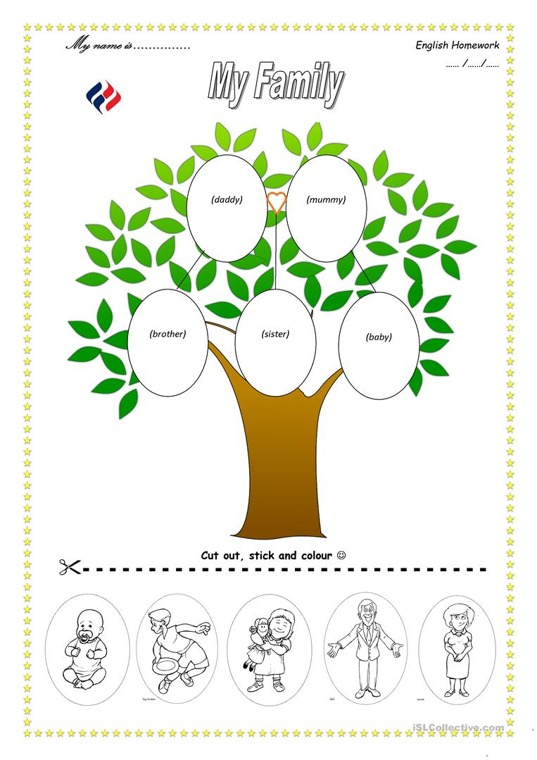 113 Free Esl Family Tree Worksheets - My Family Tree Free Printable Worksheets