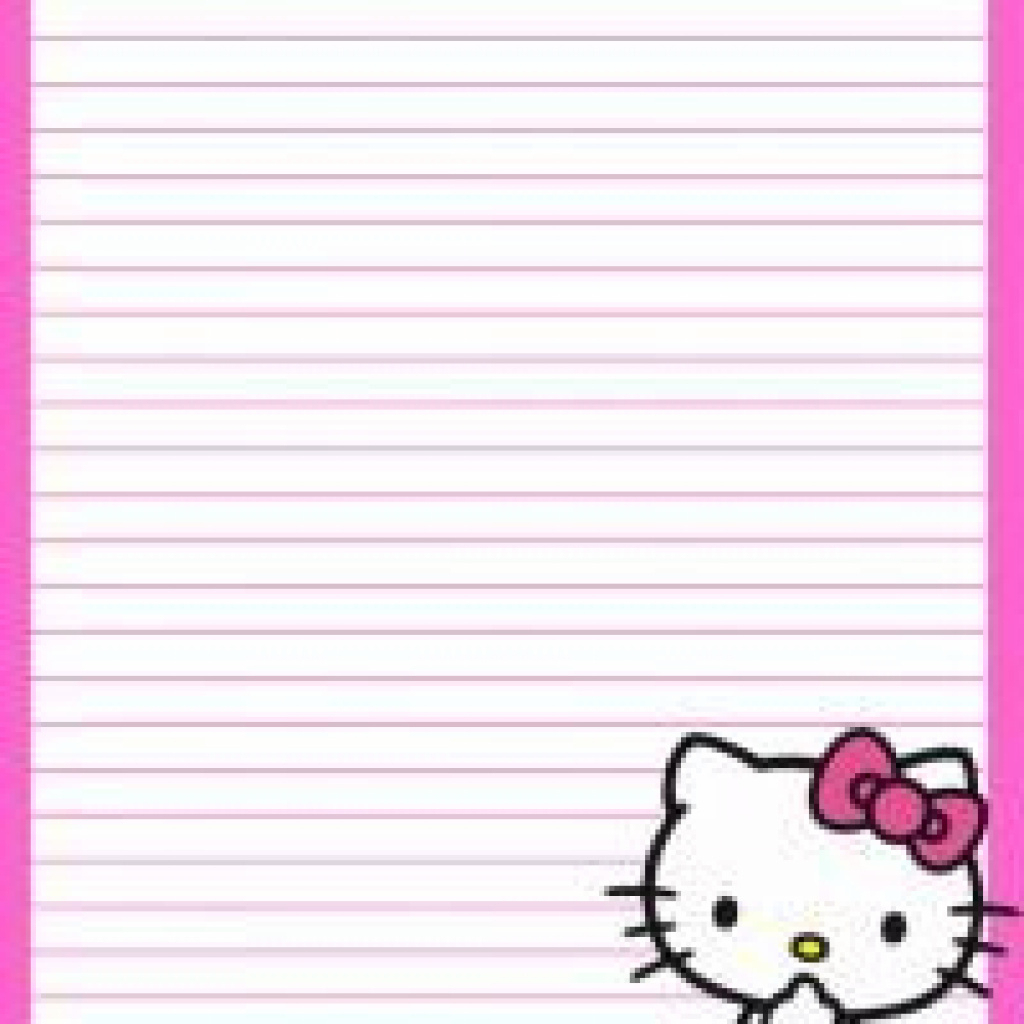 Free Printable Hello Kitty Stationery