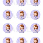 12 Sophia De First Cupcakes Toppers Photo   Sophia The First Cupcake   Free Printable Sofia Cupcake Toppers