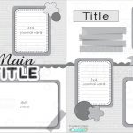 12X12 Two Page Free Printable Scrapbook Layout   Free Printable Scrapbook Page Designs