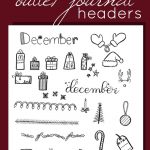 15 Christmas Bullet Journal Layout Ideas + Free Printable Christmas   Free Printable Christmas Alphabet