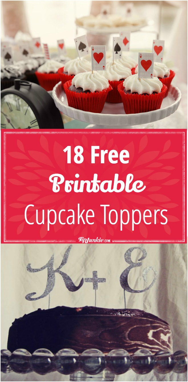 18 Free Printable Cupcake Toppers – Tip Junkie - Baptism Cupcake Toppers Printable Free