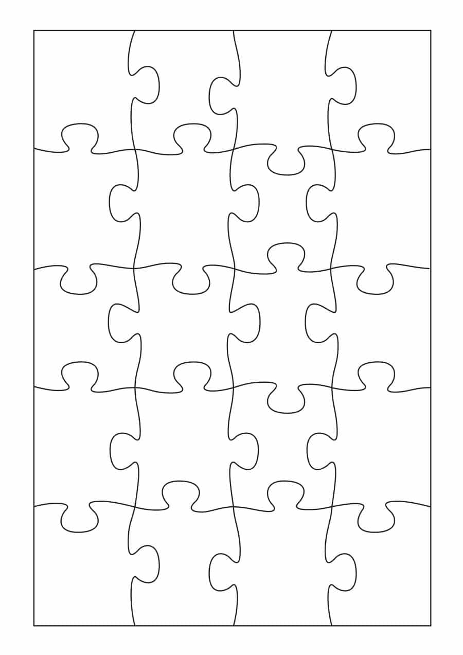 19 Printable Puzzle Piece Templates - Template Lab - Free Printable Blank Puzzle Pieces