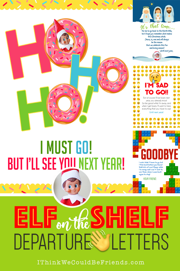 20+ Elf On The Shelf Departure Letters– Many New Ideas For This Year! - Elf On The Shelf Free Printable Ideas