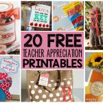 20 Free Teacher Appreciation Printables!   Free Teacher Appreciation Week Printable Cards