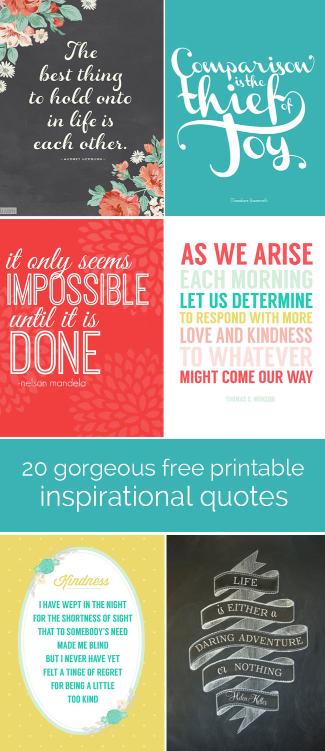 20 Gorgeous Printable Quotes | Free Inspirational Quote Prints - Free Printable Quote Stencils