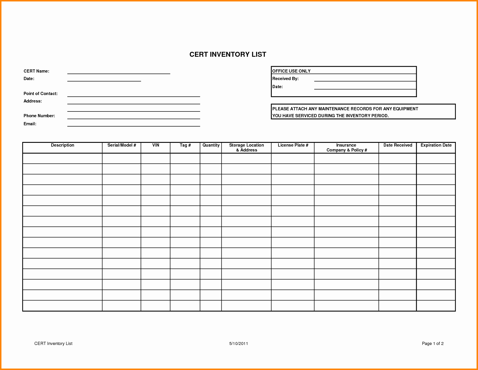 20 Inventory For Small Business Free – Guiaubuntupt - Free Printable Inventory Sheets Business