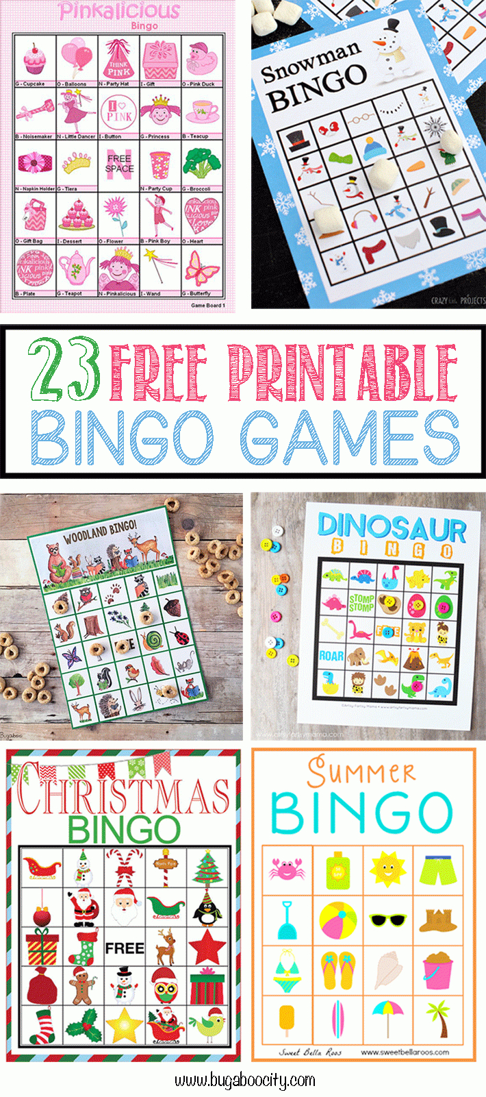 23 Free Printable Bingo Games | Bugaboocity Blog | Bingo, Bingo - Free Printable Bingo Games