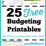 25 Free Budgeting Printables  Take Control Of Your Finances!   Free Printable Budget Binder