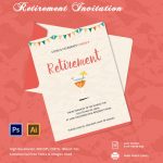 29+ Retirement Invitation Templates   Psd, Ai, Word | Free & Premium   Free Printable Retirement Party Flyers
