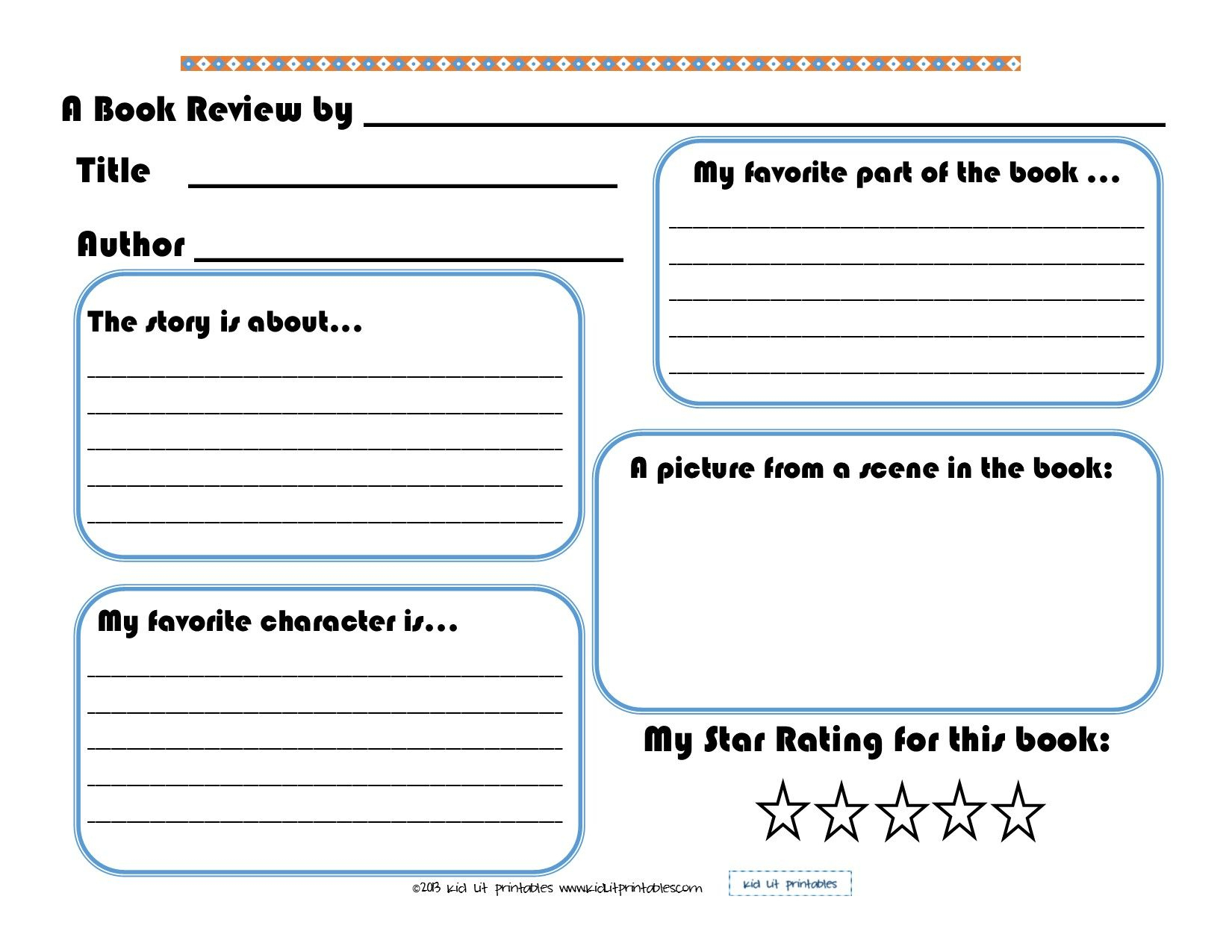 3 Levels Of Free Printable Book Reports From Kid Lit Printables - Free Printable Book Report Forms For Elementary Students
