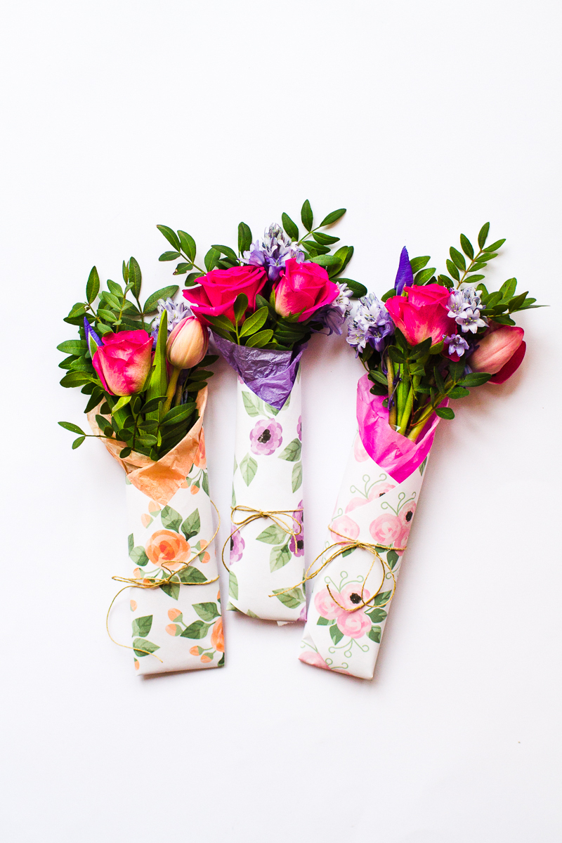 3 Mothers Day Gift Free Printable Flower Wraps | Bespoke-Bride - Free Printable Flowers