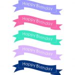30+ Elegant Picture Of Happy Birthday Cake Banner | Designs   Free Printable Happy Birthday Cake Topper
