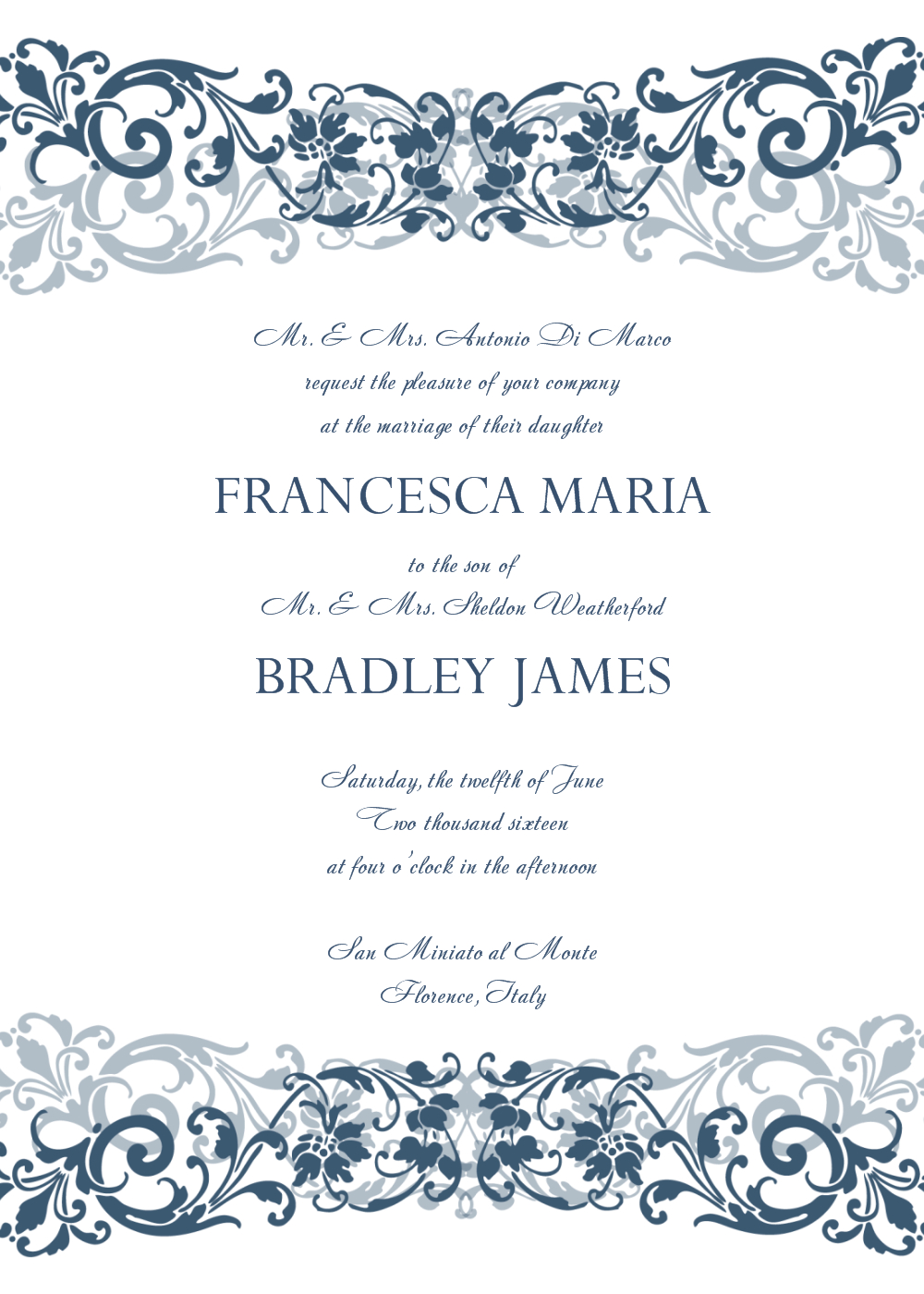 30+ Free Wedding Invitations Templates | 21St - Bridal World - Free Printable Wedding Cards