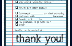 30 Images Of Conference Notes Template For Teachers | Bfegy - Free Printable Teacher Notes To Parents