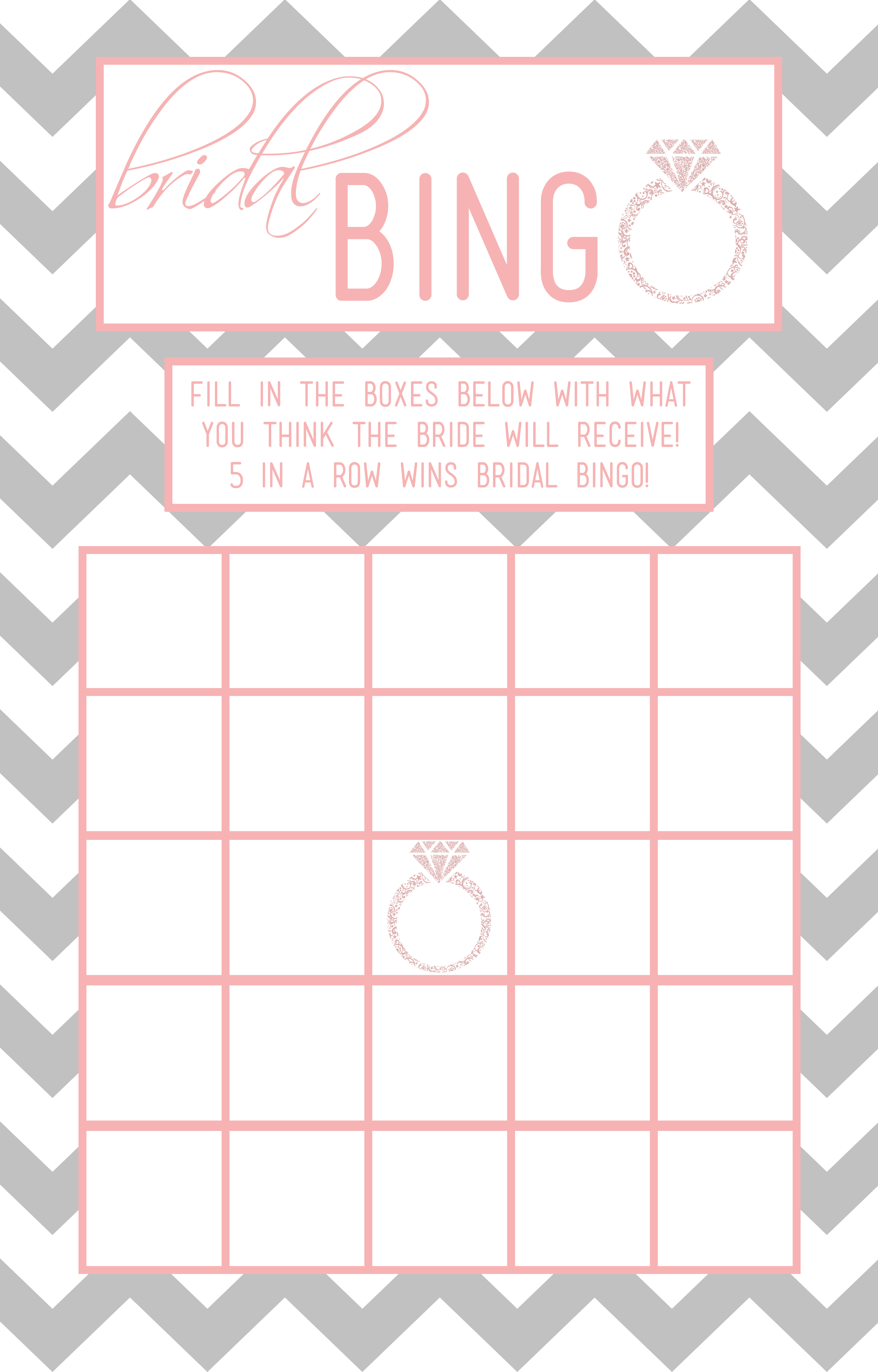 30 Images Of Template For Wedding Shower Bingo | Helmettown - Free Printable Bridal Shower Blank Bingo Games