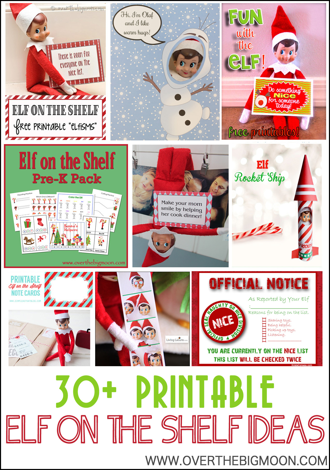 Elf Kissing Booth Free Printable