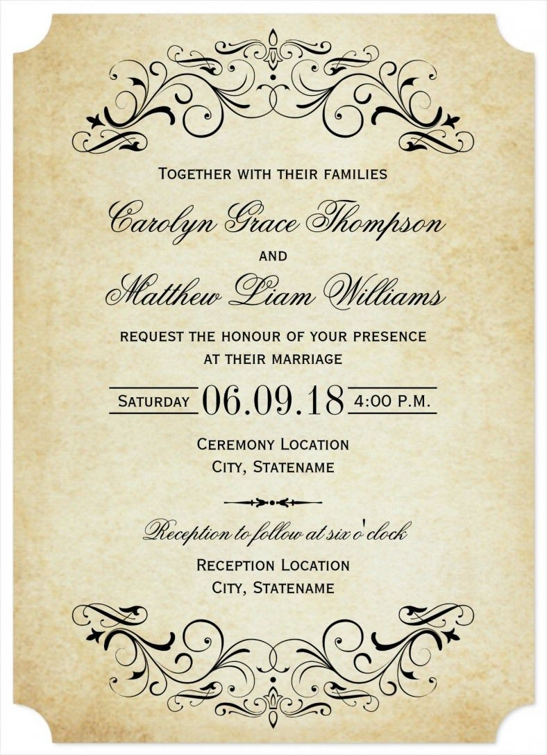 32+ Amazing Image Of Free Printable Wedding Invitation Templates - Free Printable Wedding Invitations Templates Downloads
