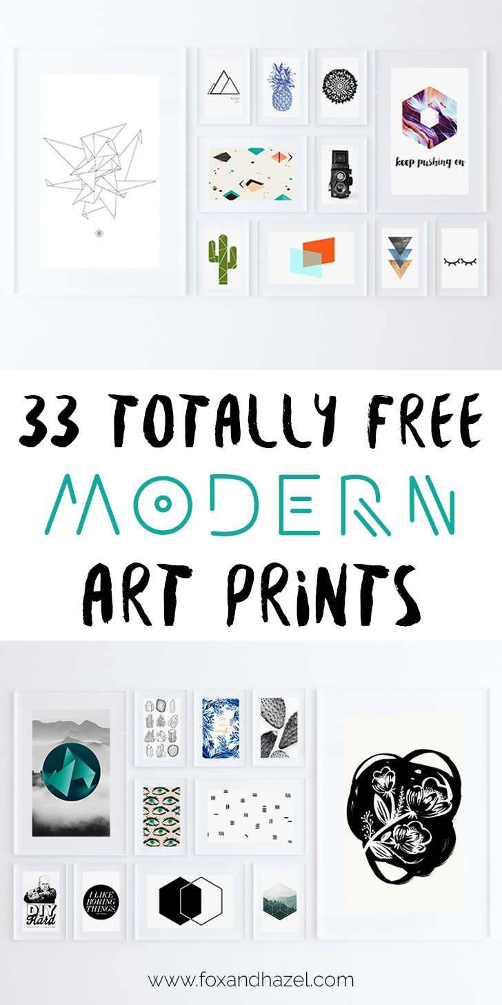 33 Totally Free Modern Art Printables For Your Home | *all Things - Design Your Own Poster Free Printable