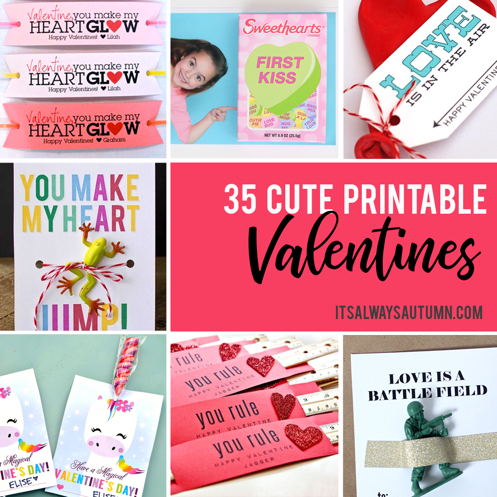35 Adorable Diy Valentine&amp;#039;s Cards To Print At Home For Your Kids - Free Printable Valentine Cards For Kids