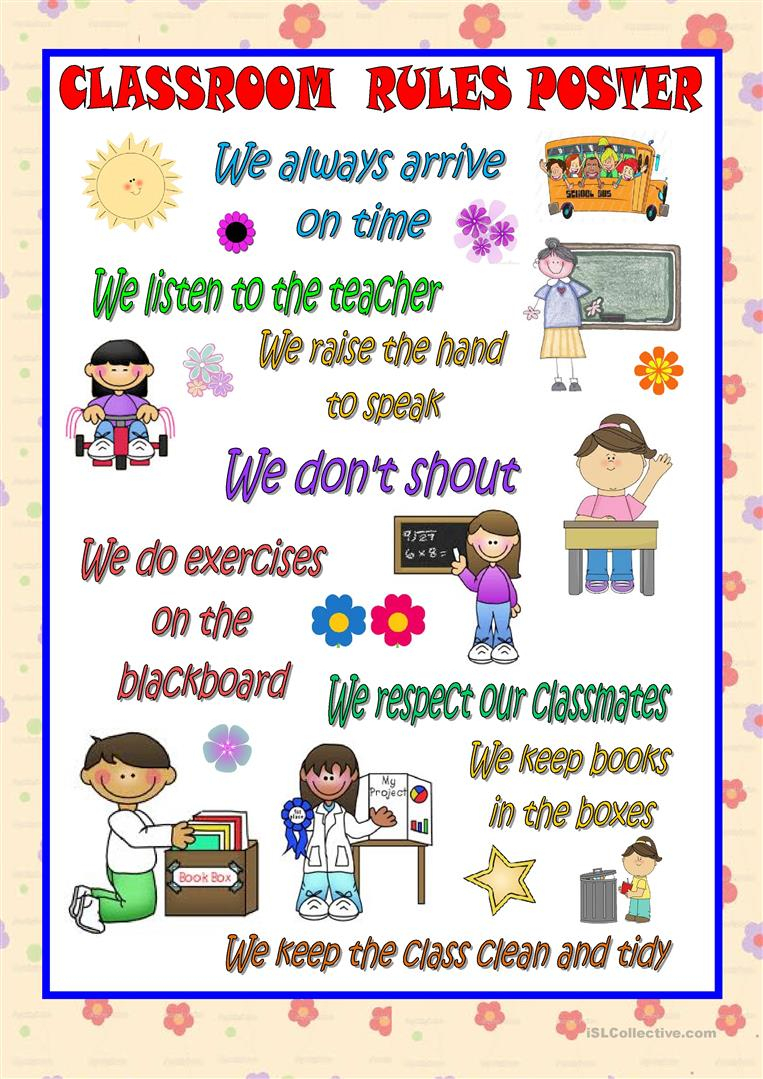 36 Free Esl Classroom Rules Worksheets - Free Printable Classroom Rules Worksheets