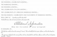 37 printable wedding program examples templates template lab free printable wedding programs 1 37 Printable Wedding Program Examples & Templates - Template Lab - Free Printable Wedding Programs