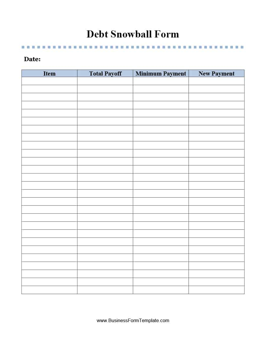 38 Debt Snowball Spreadsheets, Forms &amp;amp; Calculators ❄❄❄ - Free Printable Debt Snowball Worksheet