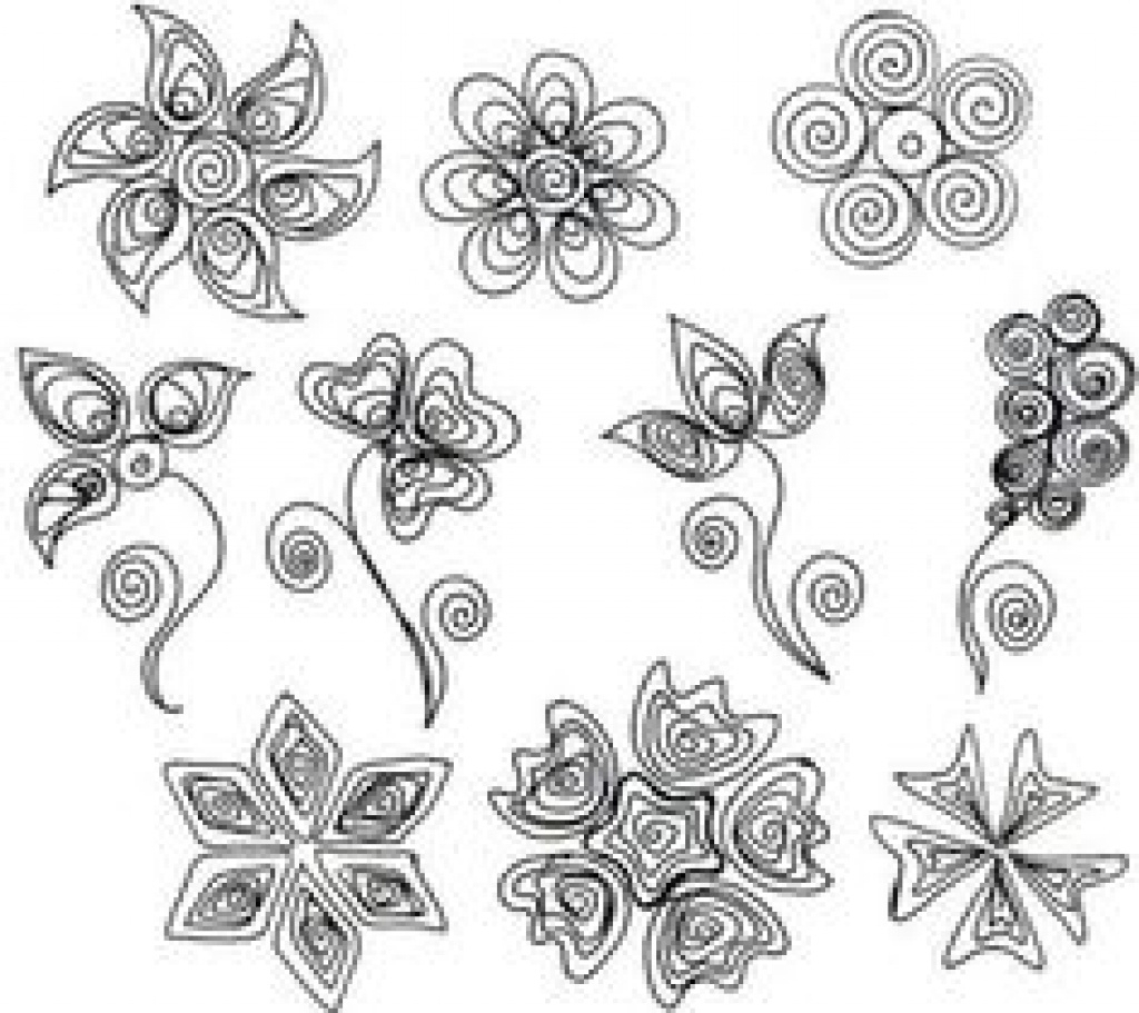 Free Printable Free Quilling Template - Printable Templates Free