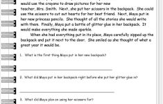 3Rd Grade Reading Comprehension Worksheets Free To Education - Math - Free Printable 3Rd Grade Reading Worksheets